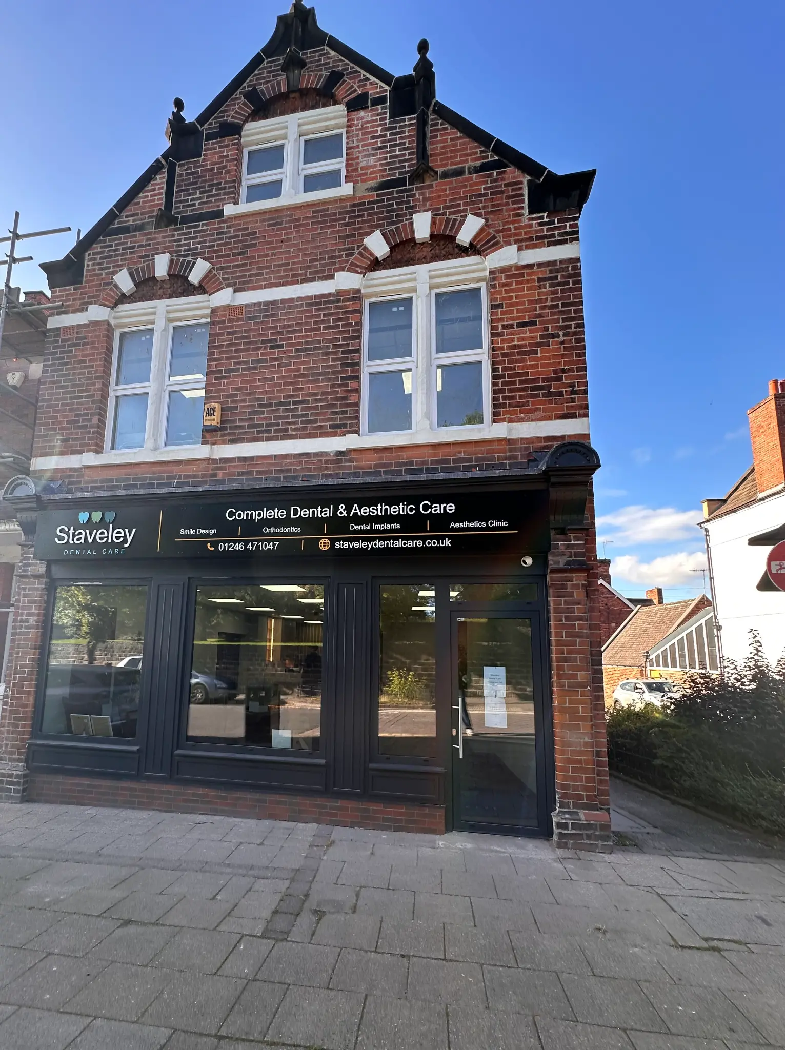 Staveley Dental Care practice building on Church Street